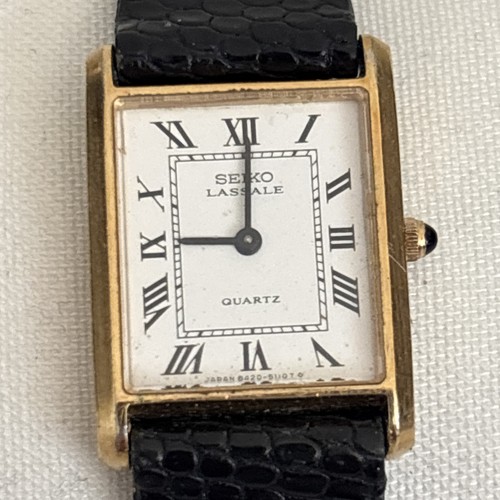 Seiko lassale tank watch - seiko,