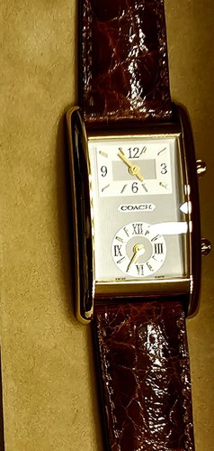Coach dual time rectangular - coach,